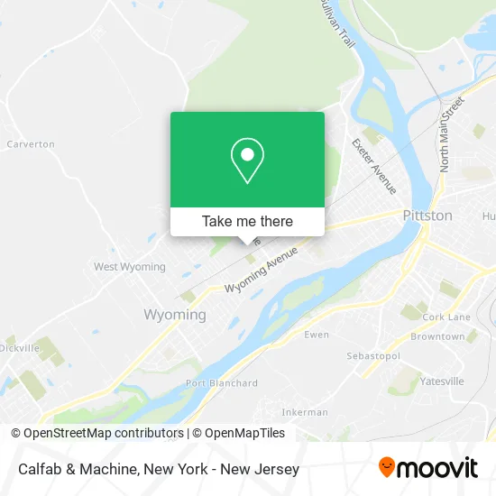 Calfab & Machine map