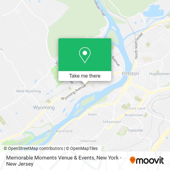 Memorable Moments Venue & Events map
