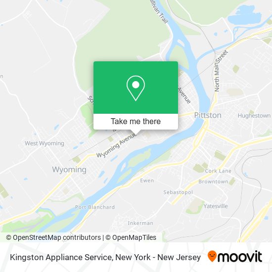 Kingston Appliance Service map