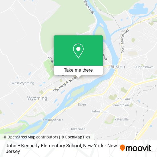 John F Kennedy Elementary School map