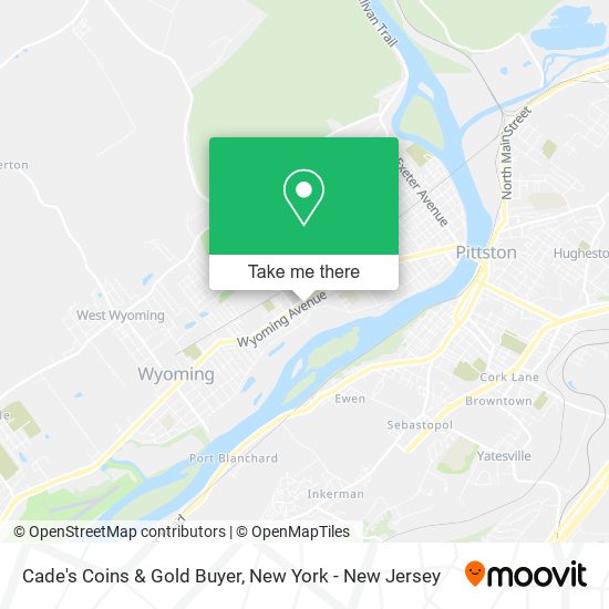 Mapa de Cade's Coins & Gold Buyer
