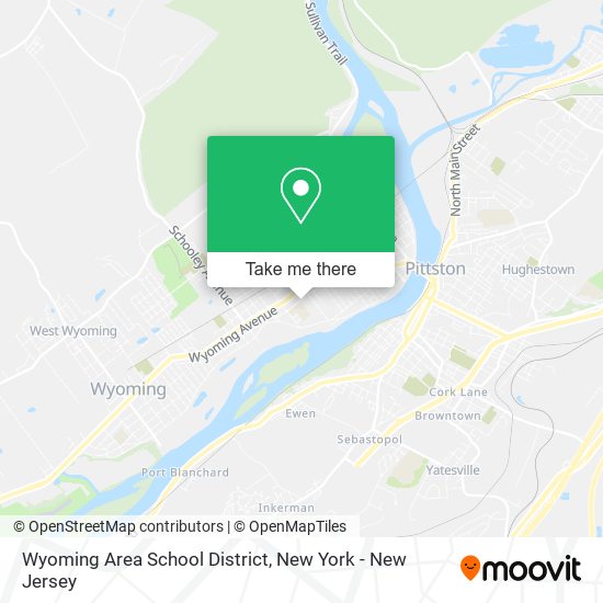 Wyoming Area School District map