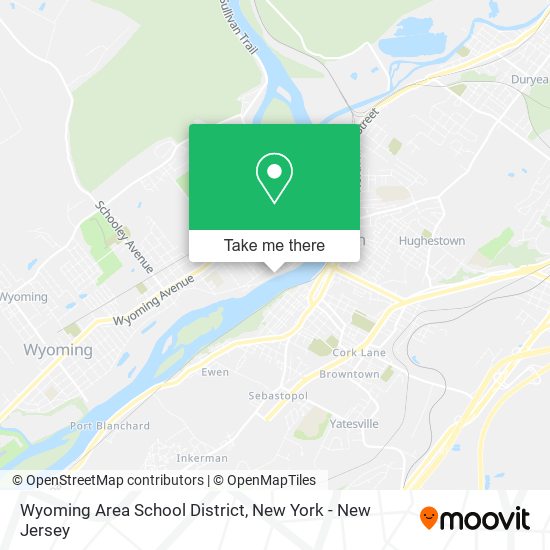 Wyoming Area School District map