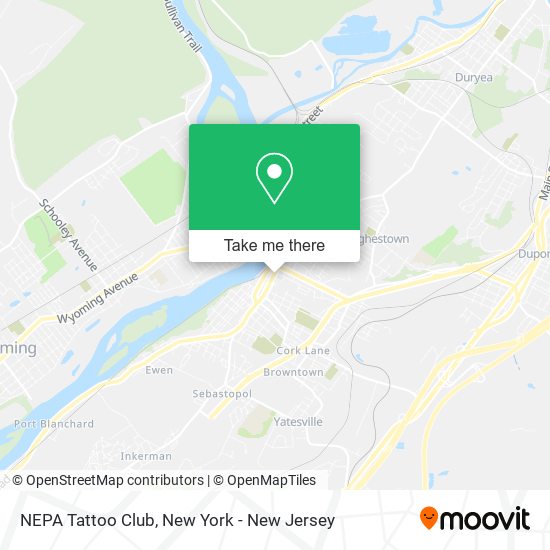 NEPA Tattoo Club map