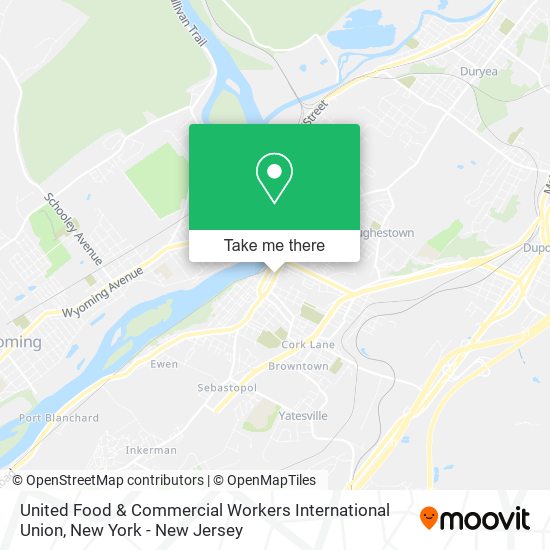 Mapa de United Food & Commercial Workers International Union