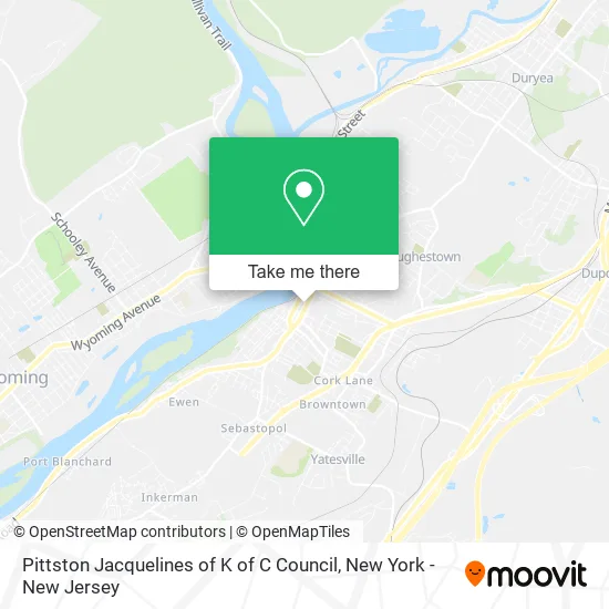 Pittston Jacquelines of K of C Council map