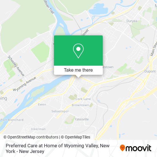 Preferred Care at Home of Wyoming Valley map