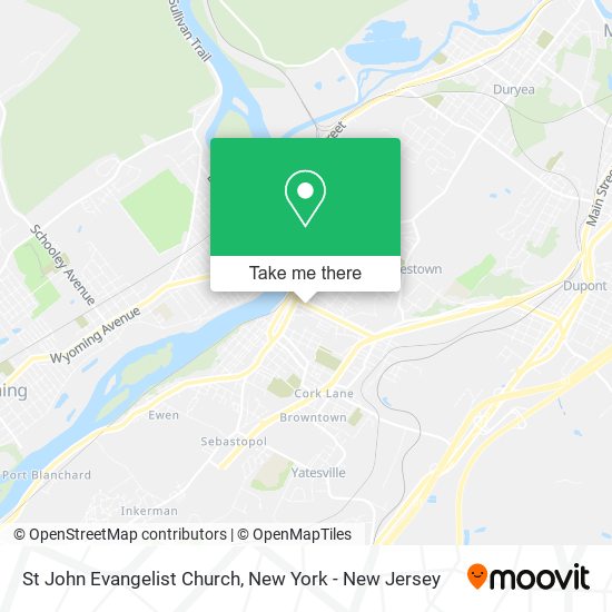 St John Evangelist Church map