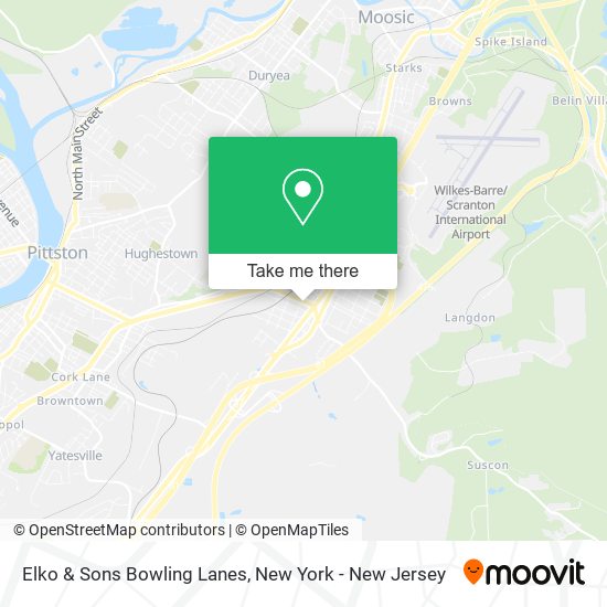 Mapa de Elko & Sons Bowling Lanes
