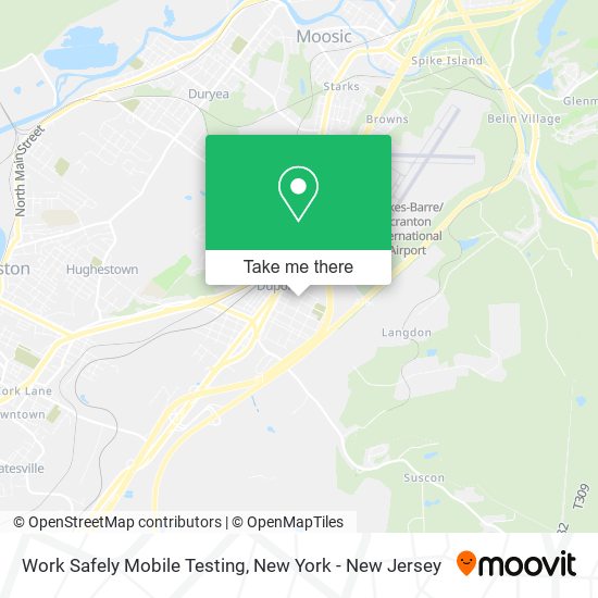 Mapa de Work Safely Mobile Testing
