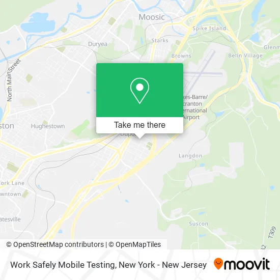 Work Safely Mobile Testing map