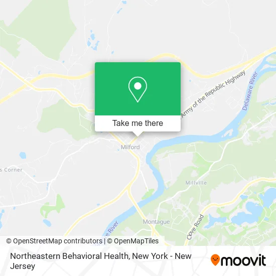 Northeastern Behavioral Health map