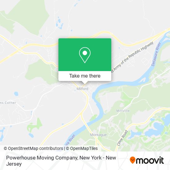 Powerhouse Moving Company map