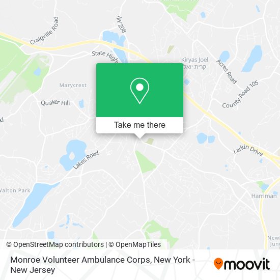 Mapa de Monroe Volunteer Ambulance Corps