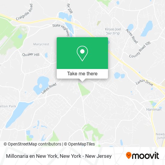 Millonaria en New York map