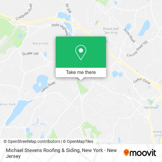 Michael Stevens Roofing & Siding map
