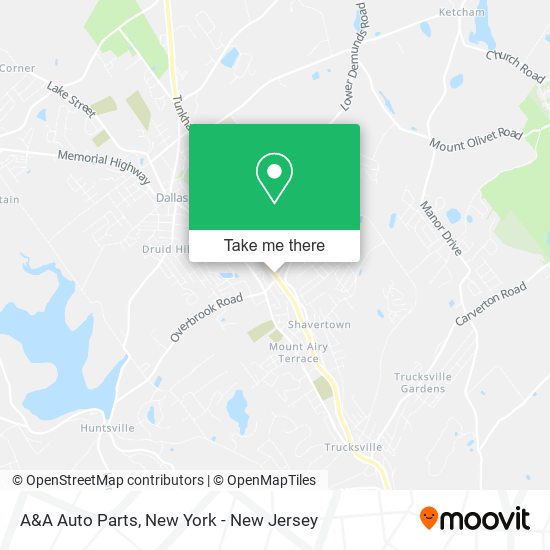 A&A Auto Parts map