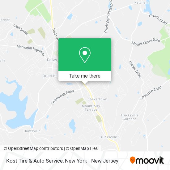 Mapa de Kost Tire & Auto Service