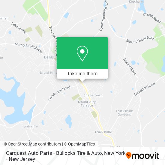 Mapa de Carquest Auto Parts - Bullocks Tire & Auto