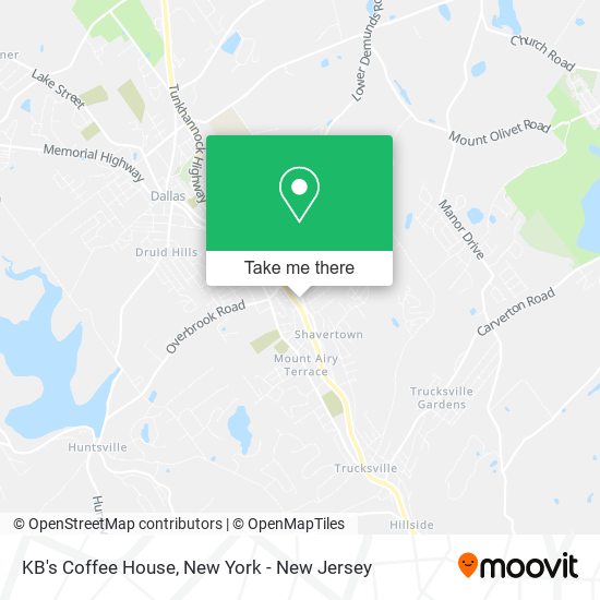 KB's Coffee House map