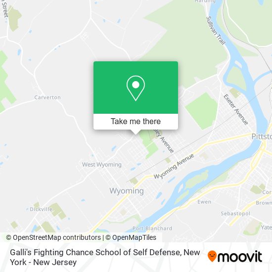 Galli's Fighting Chance School of Self Defense map