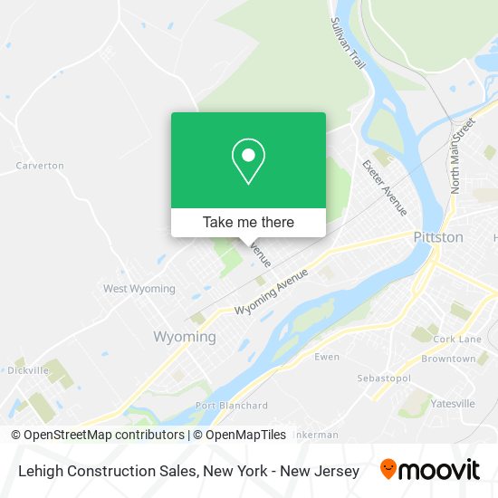 Lehigh Construction Sales map