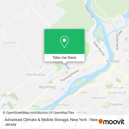 Advanced Climate & Mobile Storage map
