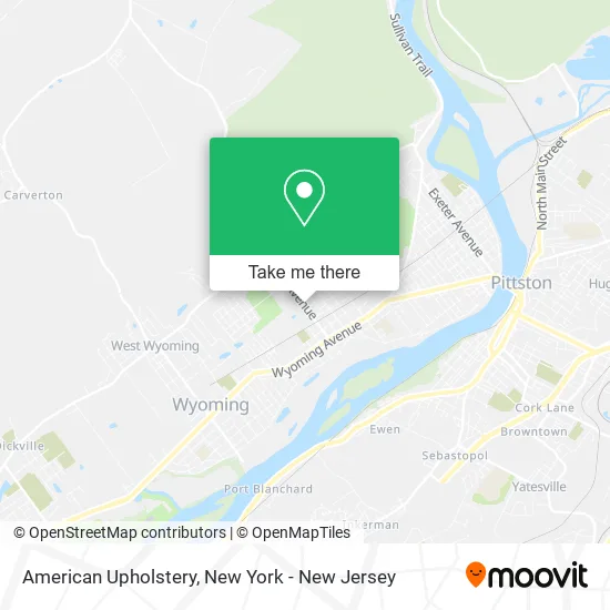 American Upholstery map