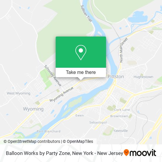 Mapa de Balloon Works by Party Zone