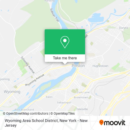 Wyoming Area School District map