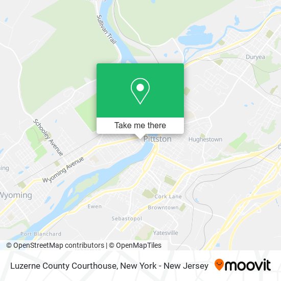 Luzerne County Courthouse map