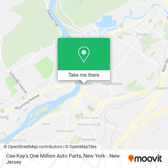 Cee-Kay's One Million Auto Parts map