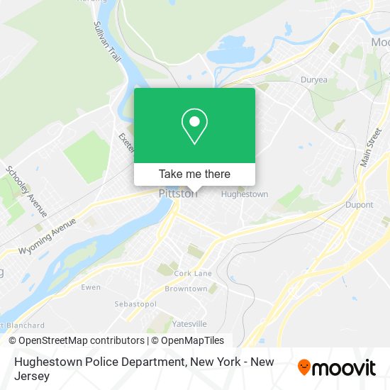 Hughestown Police Department map