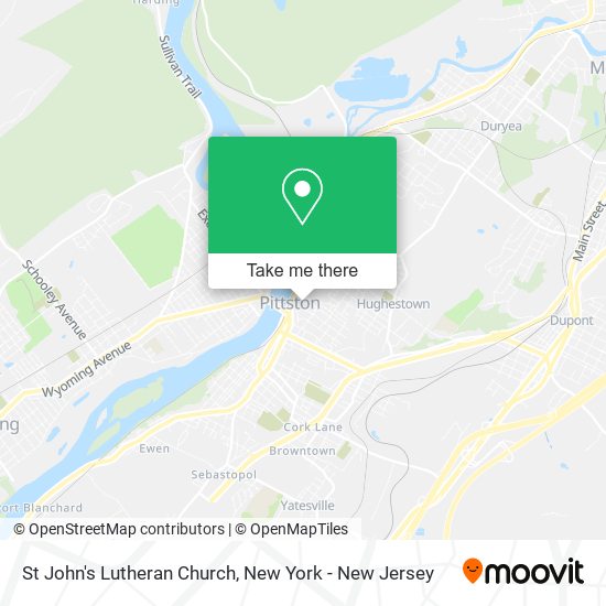 St John's Lutheran Church map