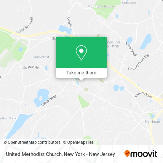 United Methodist Church map