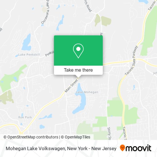 Mapa de Mohegan Lake Volkswagen