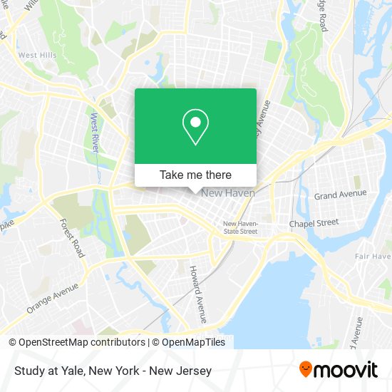 Study at Yale map