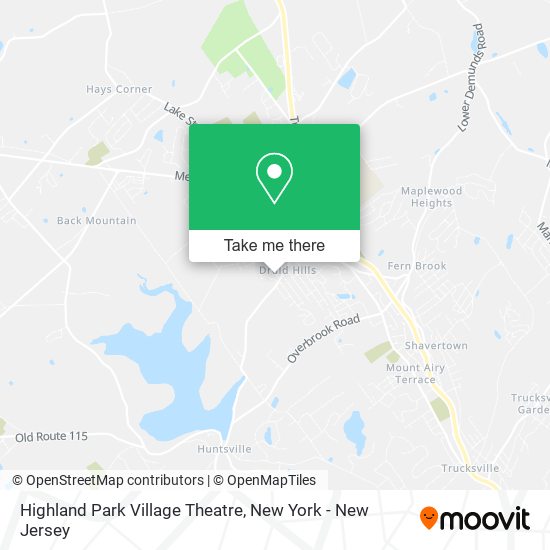 Highland Park Village Theatre map