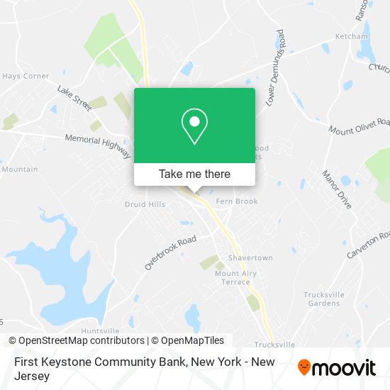 First Keystone Community Bank map