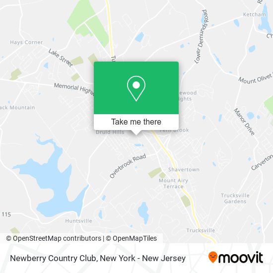 Mapa de Newberry Country Club