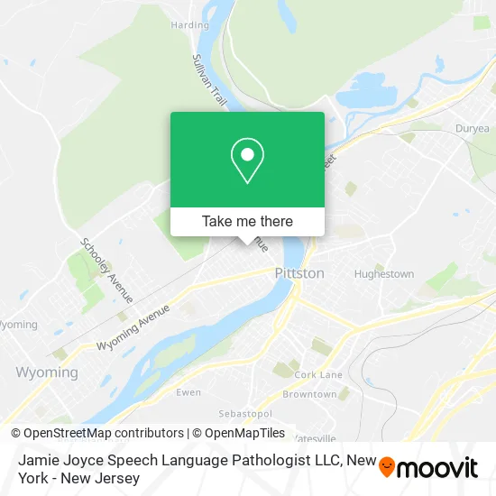 Jamie Joyce Speech Language Pathologist LLC map