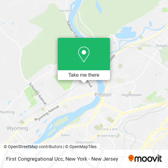 First Congregational Ucc map