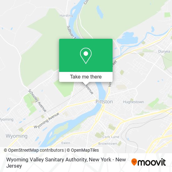 Wyoming Valley Sanitary Authority map