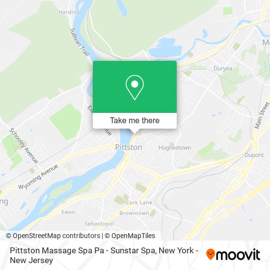 Pittston Massage Spa Pa - Sunstar Spa map
