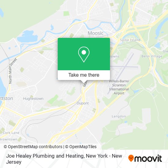 Joe Healey Plumbing and Heating map