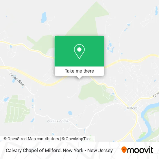 Calvary Chapel of Milford map