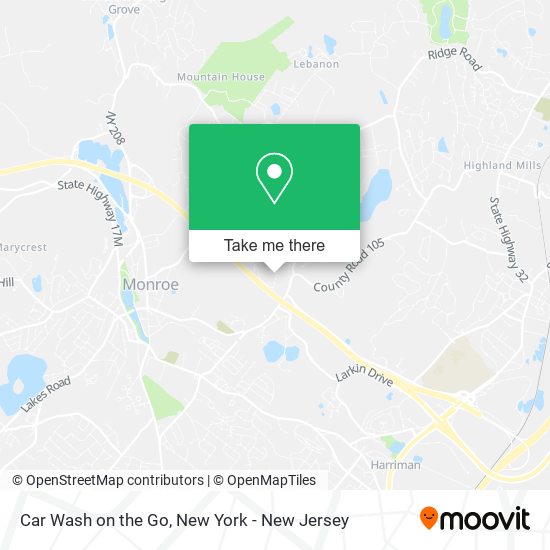 Car Wash on the Go map