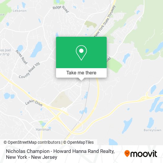 Mapa de Nicholas Champion - Howard Hanna Rand Realty
