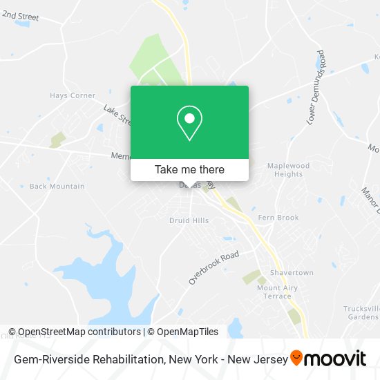 Gem-Riverside Rehabilitation map