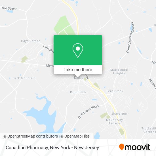 Mapa de Canadian Pharmacy